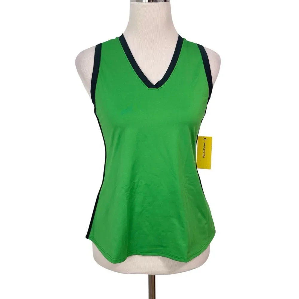 EleVen by Venus Williams Top Women’s Island Green Walk the Line Tank Small - Picture 1 of 10